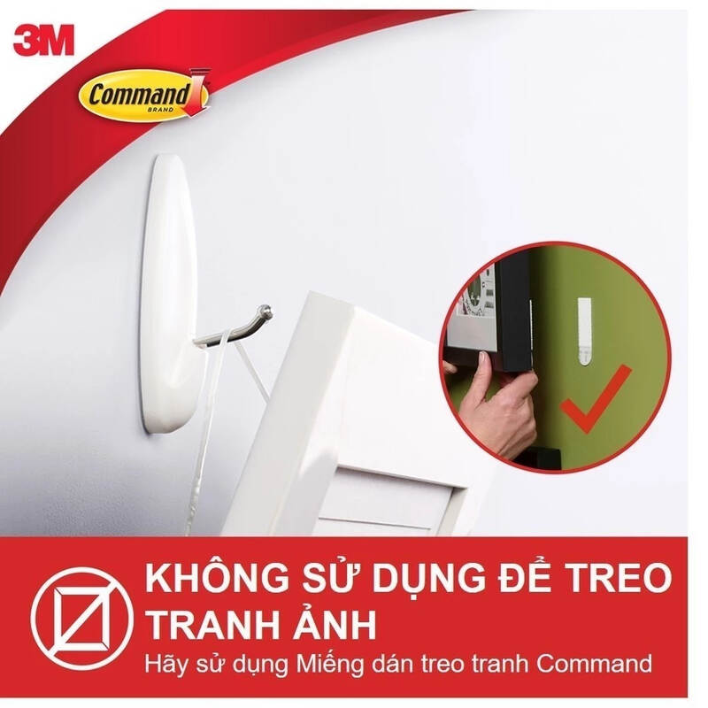 Móc dán tường kiểu kim loại Command™ 17068ANZ - Chịu lực 1.3 kg - 2 cái/vỉ, , large image number null